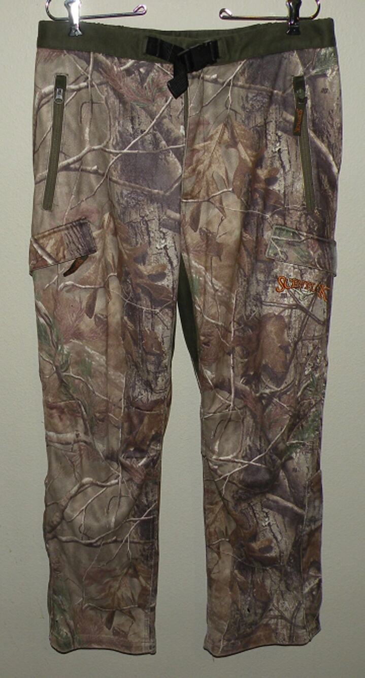 Scent-Lok Mens Large 34 x 31 Cargo Hunting Pants Realtree ap Camo Zipper Pockets